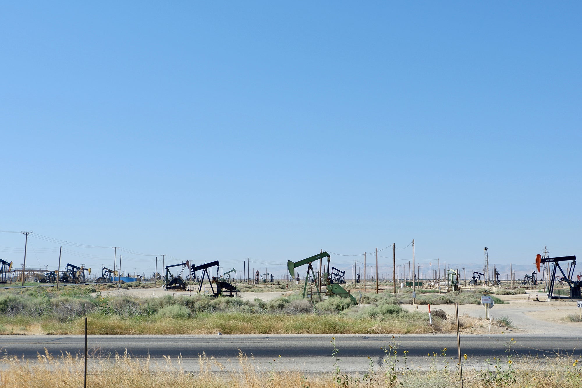 Oil Dinosaurs, Lost Hills CA © electraflux